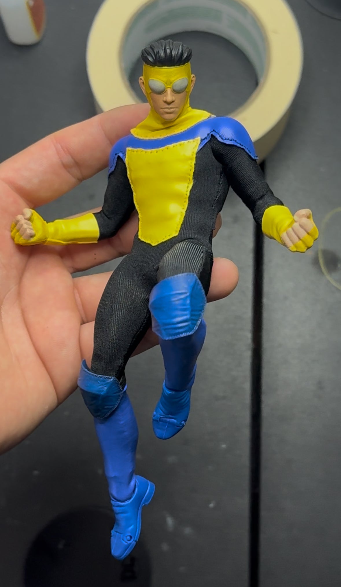 Blue and yellow invincible
